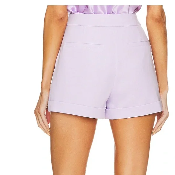 Cinq a Sept Crepe Elaine Short in Lilac Wine